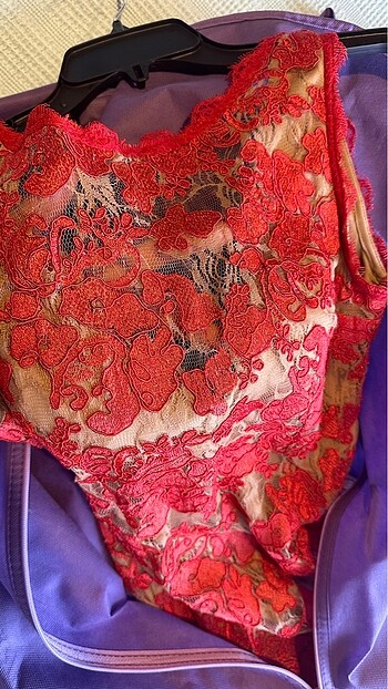 ALFABETA DANTEL ABİYE SIRT DEKOLTELİ - Görsel 5