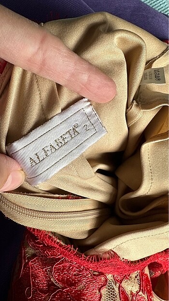 ALFABETA DANTEL ABİYE SIRT DEKOLTELİ - Görsel 3