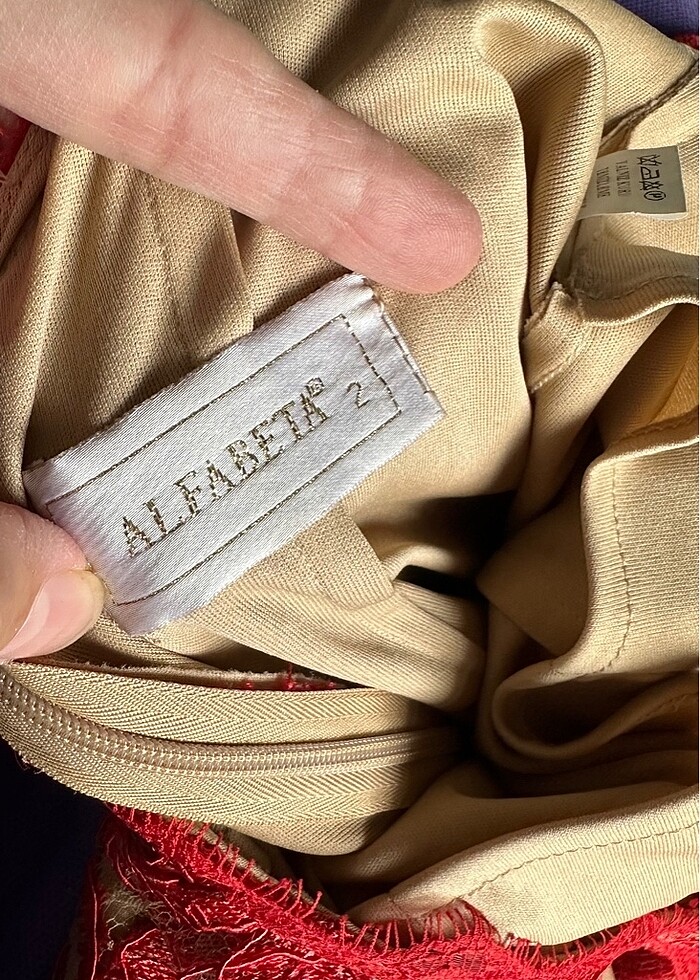 ALFABETA DANTEL ABİYE SIRT DEKOLTELİ - Görsel 3