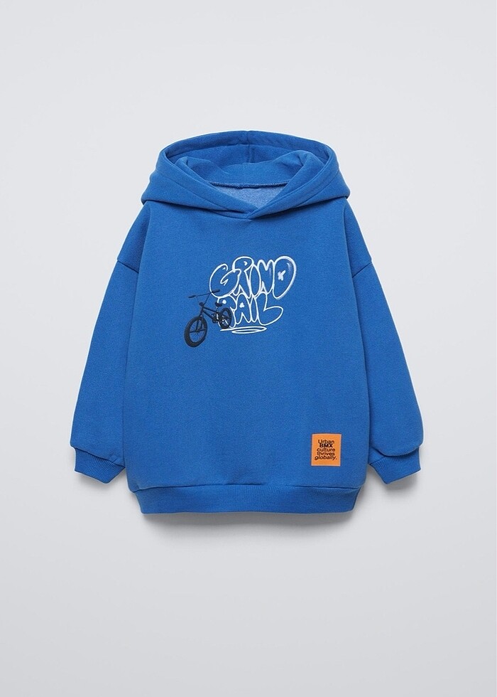 Sıfır Etiketli Orijinal Zara Kapüşonlu Sweatshirt - Görsel 3