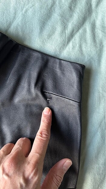 Zara Deri Pantolon - Görsel 5