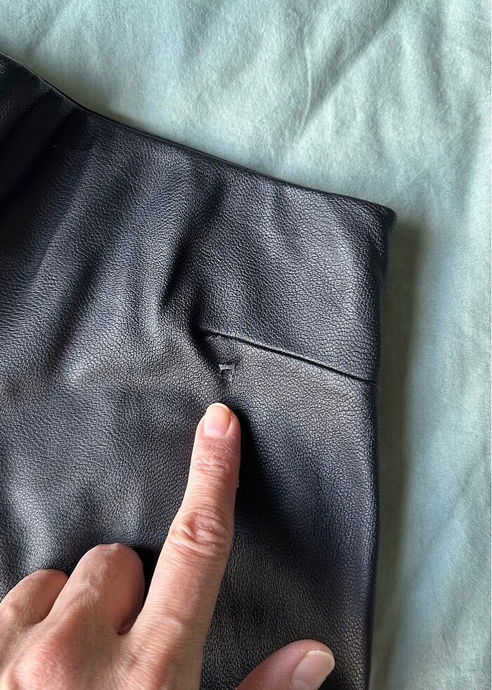 Zara Deri Pantolon - Görsel 5