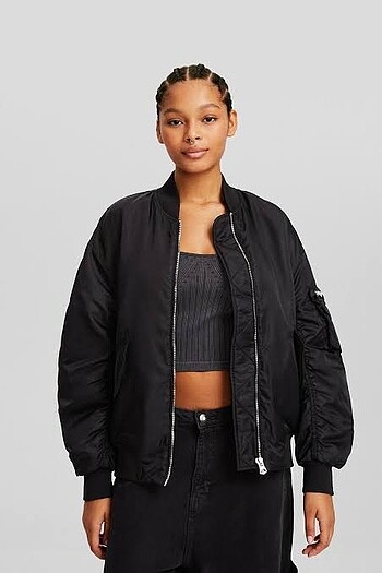bershka bomber model şişme mont