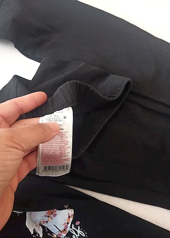 6 Yaş Beden siyah Renk Kız Çocuk Siyah Tayt