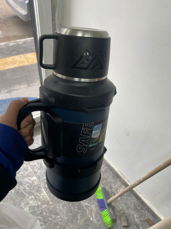 Siyah Çocuk Termos Şişesi - Görsel 2