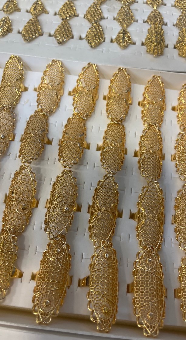 Altın Renkli Vintage Zincirli Kadın El Zinciri - Görsel 2