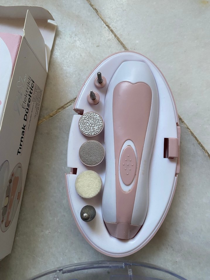 Pembe Elektrikli Tırnak Düzeltici - Görsel 2