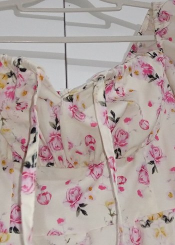 Trendyol & Milla Pembe Midi Bohem Çiçekli Elbise