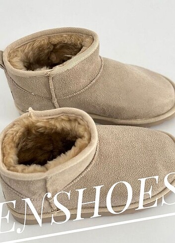 Ugg Bej İçi Tüylü UGG bot 