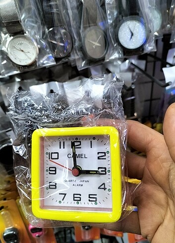 Masa saati sarı kırmızı  - Görsel 3