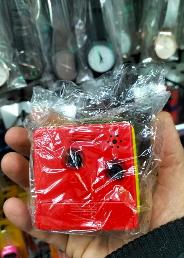 Masa saati sarı kırmızı  - Görsel 2