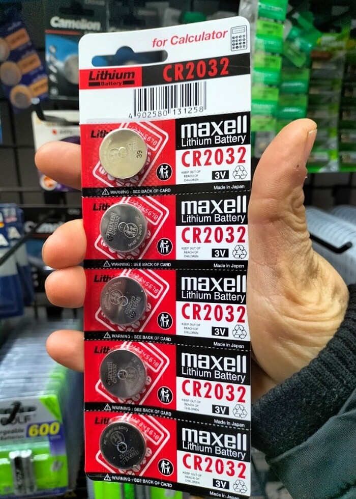 CR2032 Maxel marka pil 5 adet - Görsel 2