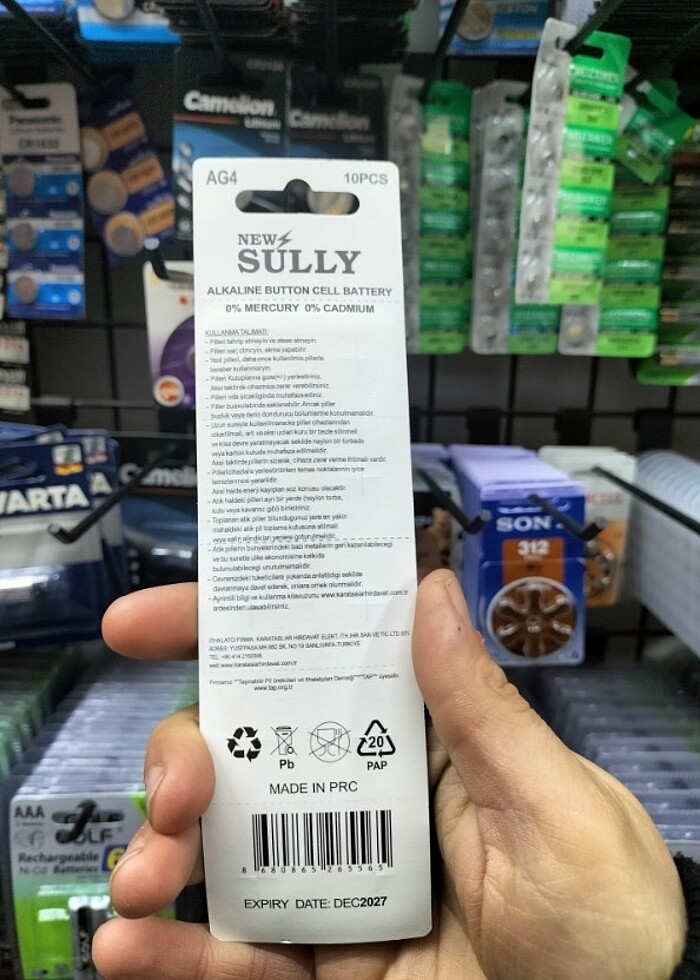 Saat pili 100adet - Görsel 2