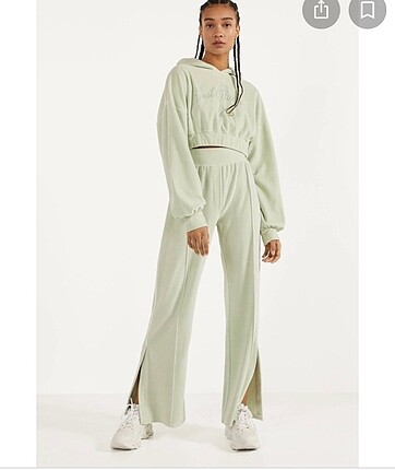 Bershka kadife eşofman altı
