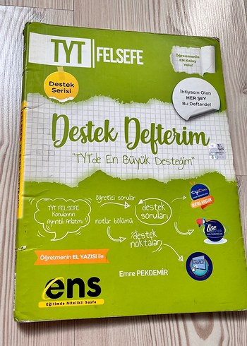 TYT Felsefe Destek Defteri Emre Pekdemir