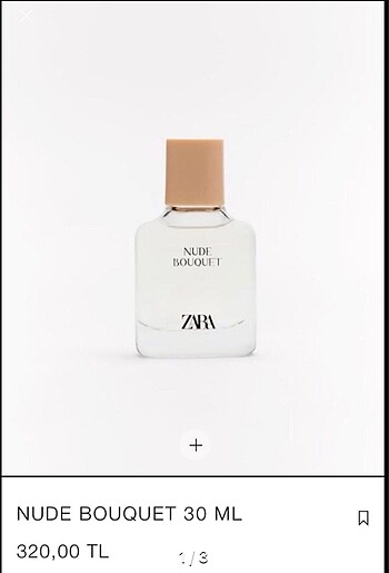 Zara orjinal nude bouQuet parfüm