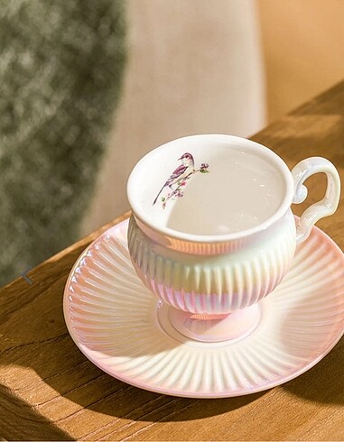 Beden LCW HOME Pembe 2 Kişilik Porselen Kahve Fincan Takımı 90 ml