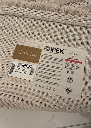 80x300 İpek Halı Almond Koleksiyonu 11400 Krem - Görsel 4