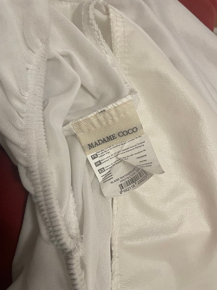 Çift Kişilik Sıvı Geçirmez Yatak Alezi Beyaz - Görsel 3