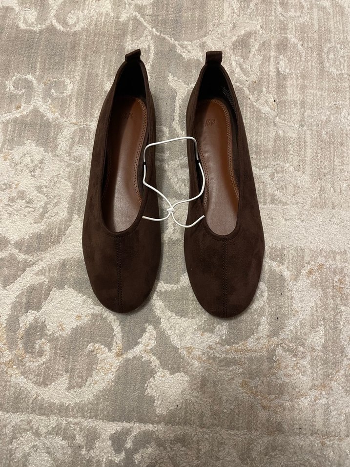 Kahverengi Süet Kadın Babet - Görsel 2