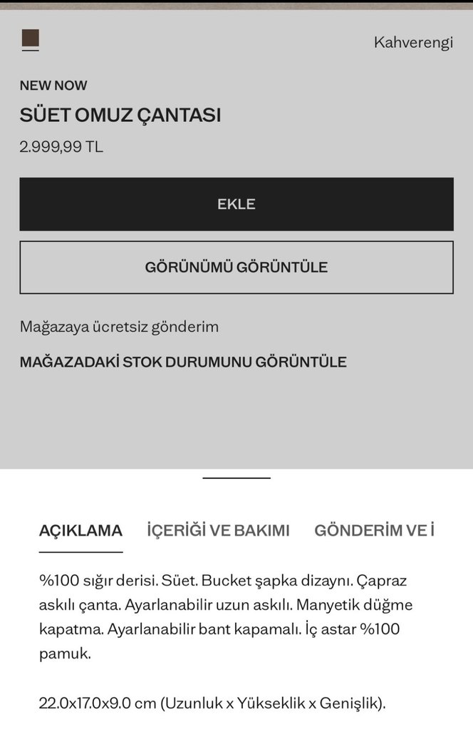 NEW NOW Kahverengi Süet Omuz Çantası - Görsel 5