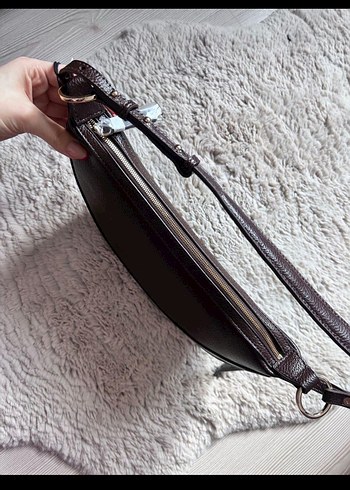 Kahve Deri Kadın Çantası - Görsel 4