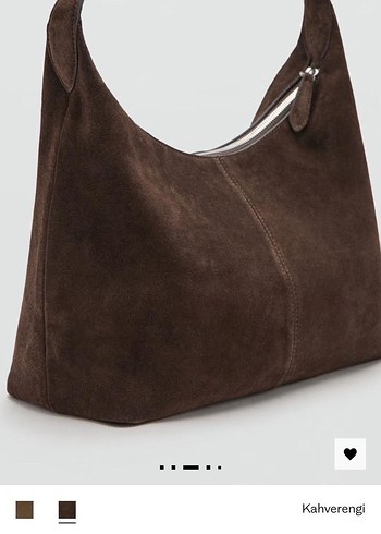 Kahverengi Süet Kadın Çanta - Görsel 3