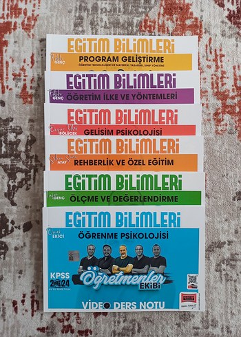 KPSS Eğitim Bilimleri Video Ders Notları Seti