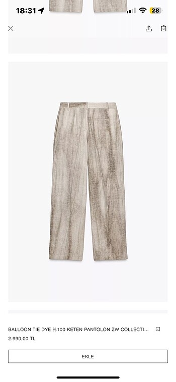 Zara Zara pantolon