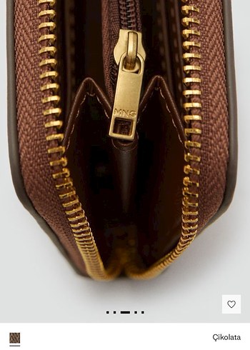 Mango Kahverengi Deri Kadın Cüzdanı - Görsel 5