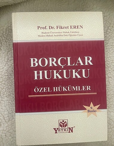 Fikret Eren , Borçlar Hukuku Özel Hükümler