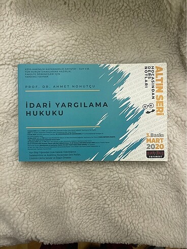 Hocasından Ders Notları | İdari Yargılama Hukuku