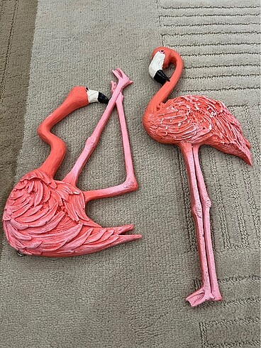 Alçı flamingo duvar aksesuarlar