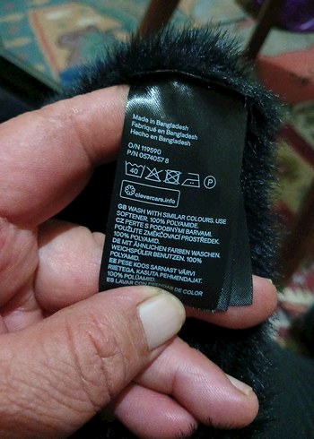 H&M  M BEDEN OMUZ Detaylı Siyah  Mini Bluz KAZAK - Görsel 9