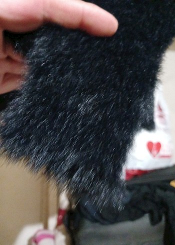 H&M  M BEDEN OMUZ Detaylı Siyah  Mini Bluz KAZAK - Görsel 6