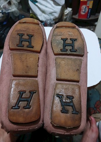 HERMES 36 NO SUNNI  DERI ORTAPEDIK TABAN Süet Tokalı Loafer - Görsel 7