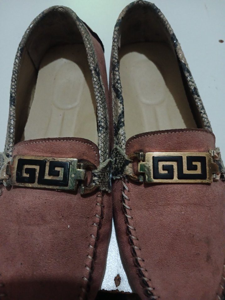 HERMES 36 NO SUNNI  DERI ORTAPEDIK TABAN Süet Tokalı Loafer - Görsel 3