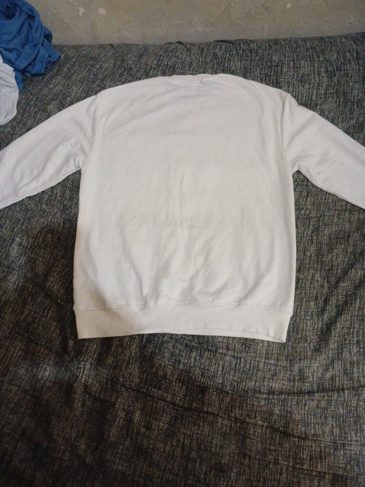 Kadın Beyaz Payetli Sweatshirt - Görsel 4