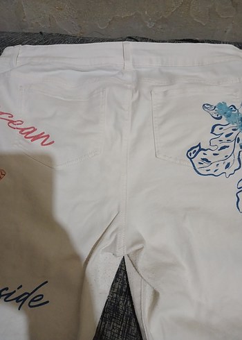 PETER HAHN BAYAN GENİŞ 50 BEDEN PETER PAMUK KETEN HAFİF  KOT - Görsel 6