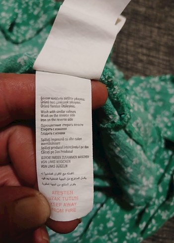 koton  34 beden  viskos renkli bayan   plaj  elbisesi - Görsel 9