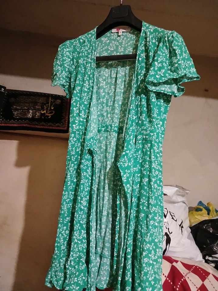 koton  34 beden  viskos renkli bayan   plaj  elbisesi - Görsel 3