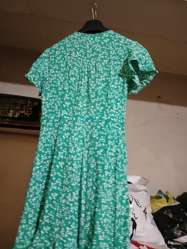 koton  34 beden  viskos renkli bayan   plaj  elbisesi - Görsel 5
