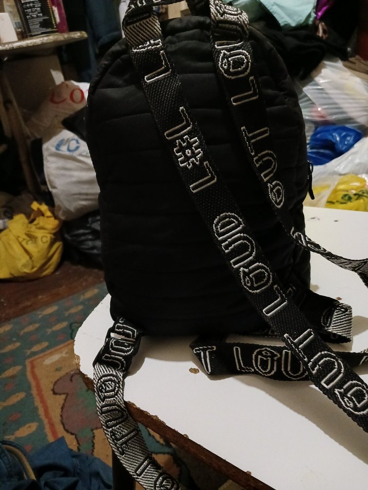 Siyah Fermuarlı Kadın Sırt Çantası - Görsel 5