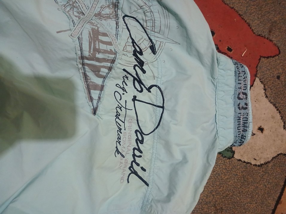 CAMP DAVID XL EKOSELI Turkuaz Kısa Kollu  erkek Gömlek - Görsel 4