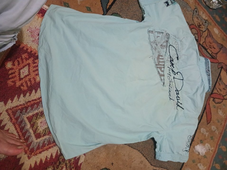 CAMP DAVID XL EKOSELI Turkuaz Kısa Kollu  erkek Gömlek - Görsel 3