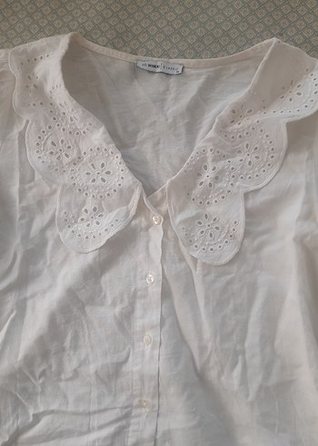 Nakışlı Yaka Detaylı Gömlek - Görsel 4