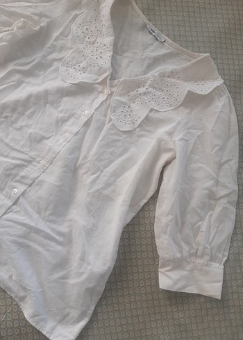 Nakışlı Yaka Detaylı Gömlek - Görsel 2