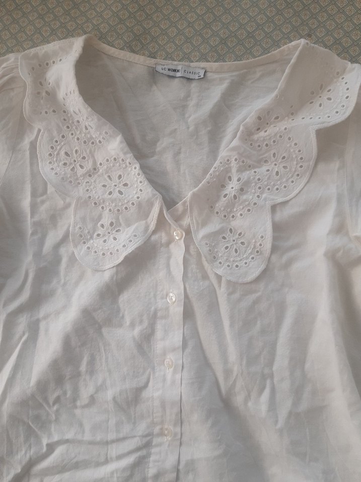 Nakışlı Yaka Detaylı Gömlek - Görsel 3