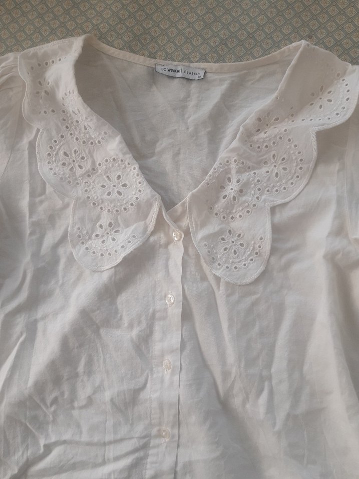 Nakışlı Yaka Detaylı Gömlek - Görsel 4