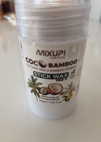 MIXUP! Hindistan Cevizi ve Bambu Özlü Stick Wax - Görsel 2
